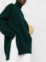Jil Sander Ribgebreide coltrui Groen - Thumbnail 5