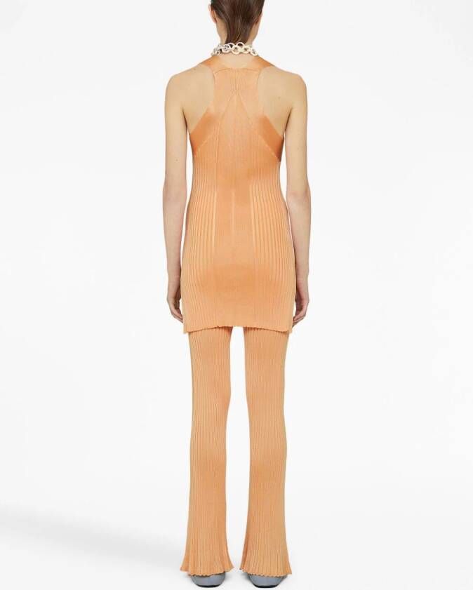 Jil Sander Ribgebreide top Oranje