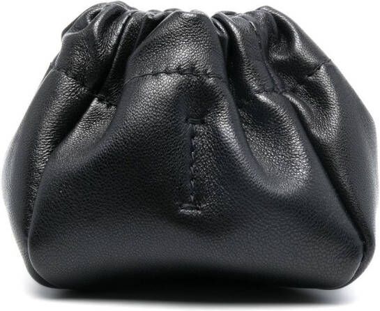 Jil Sander Ripple kleine buidel Zwart