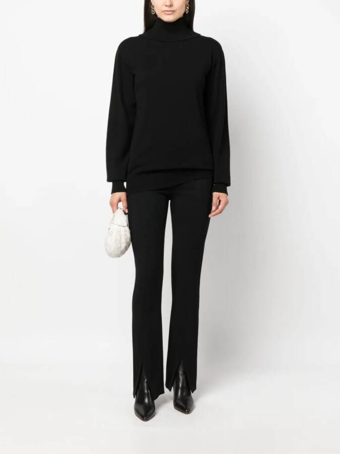 Jil Sander Kasjmier coltrui Zwart