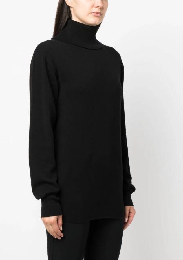 Jil Sander Kasjmier coltrui Zwart