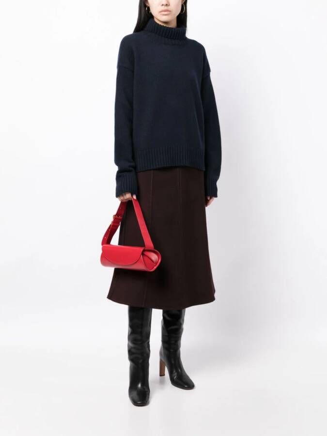 Jil Sander Coltrui met lange mouwen Blauw