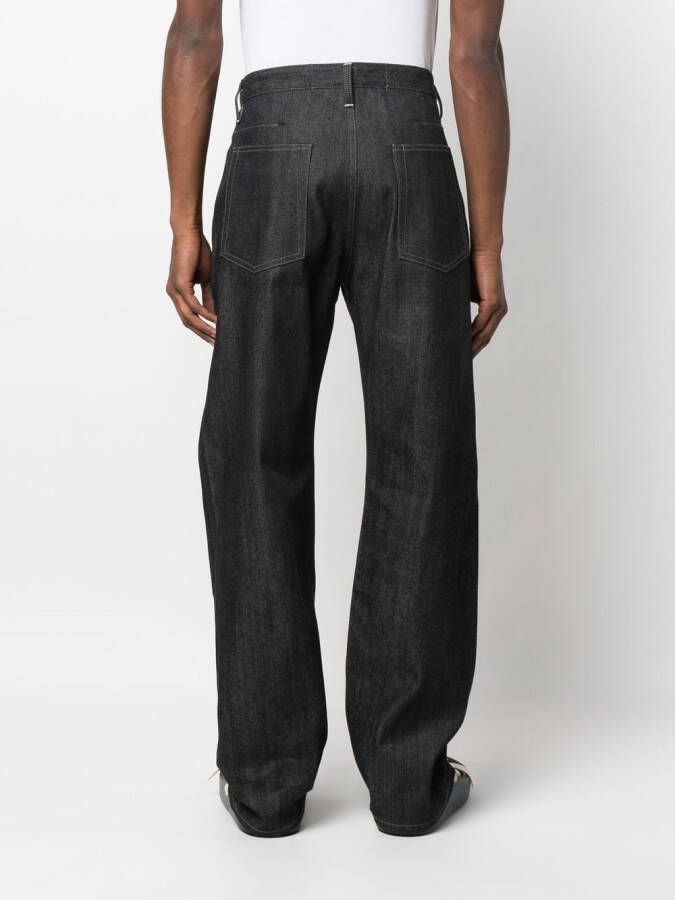 Jil Sander Ruimvallende jeans Blauw