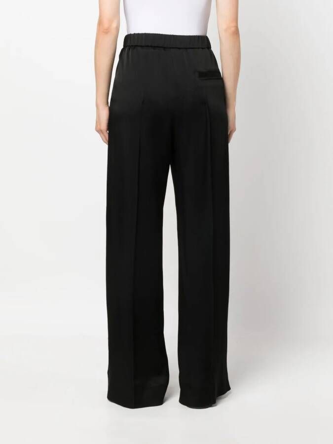 Jil Sander Broek met wijde pijpen Zwart