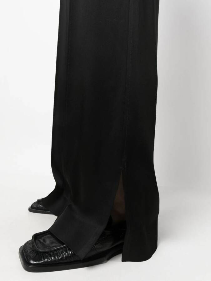 Jil Sander Broek met wijde pijpen Zwart