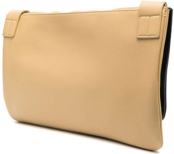 Jil Sander Schoudertas met colourblocking Beige