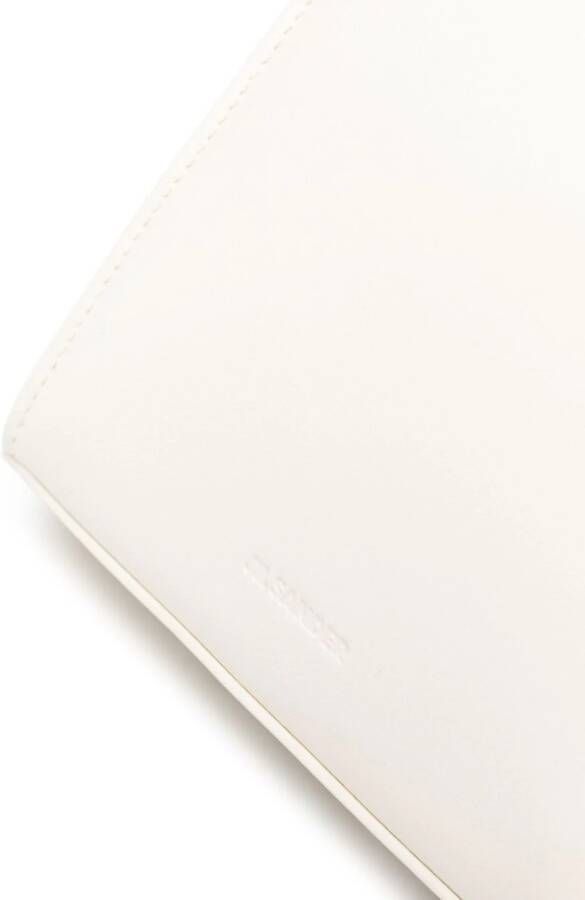 Jil Sander Tangle leren schoudertas Wit