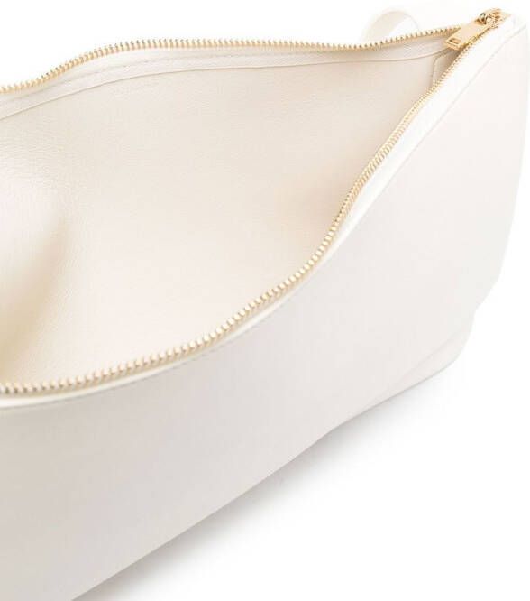 Jil Sander Schoudertas met logo Beige