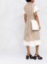 Jil Sander Schoudertas met logoprint Beige - Thumbnail 2