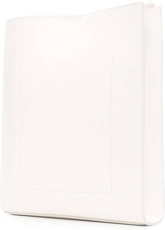 Jil Sander Schoudertas met logoprint Beige