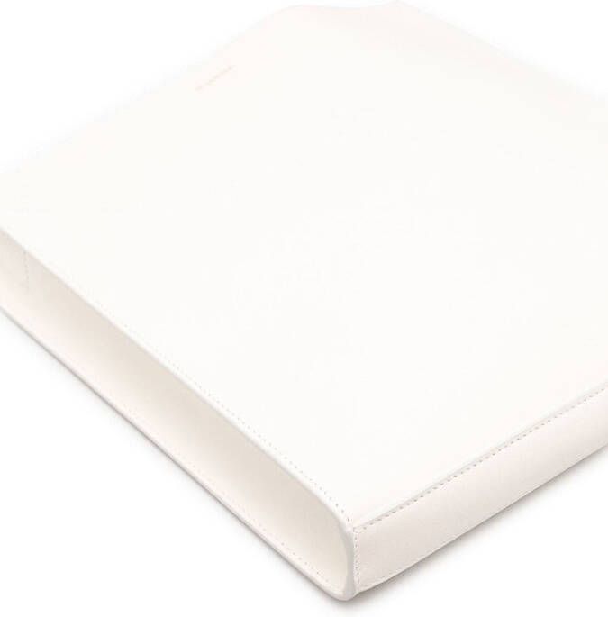 Jil Sander Schoudertas met logoprint Beige