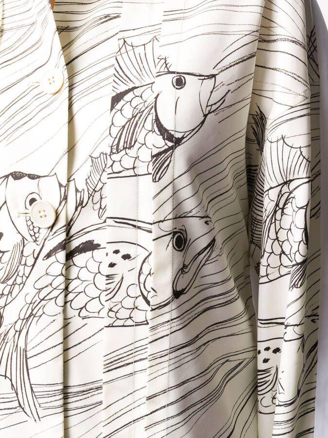 Jil Sander Shirt met print Beige