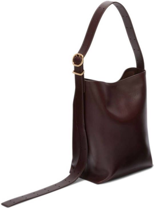 Jil Sander Shopper met handgreep Bruin