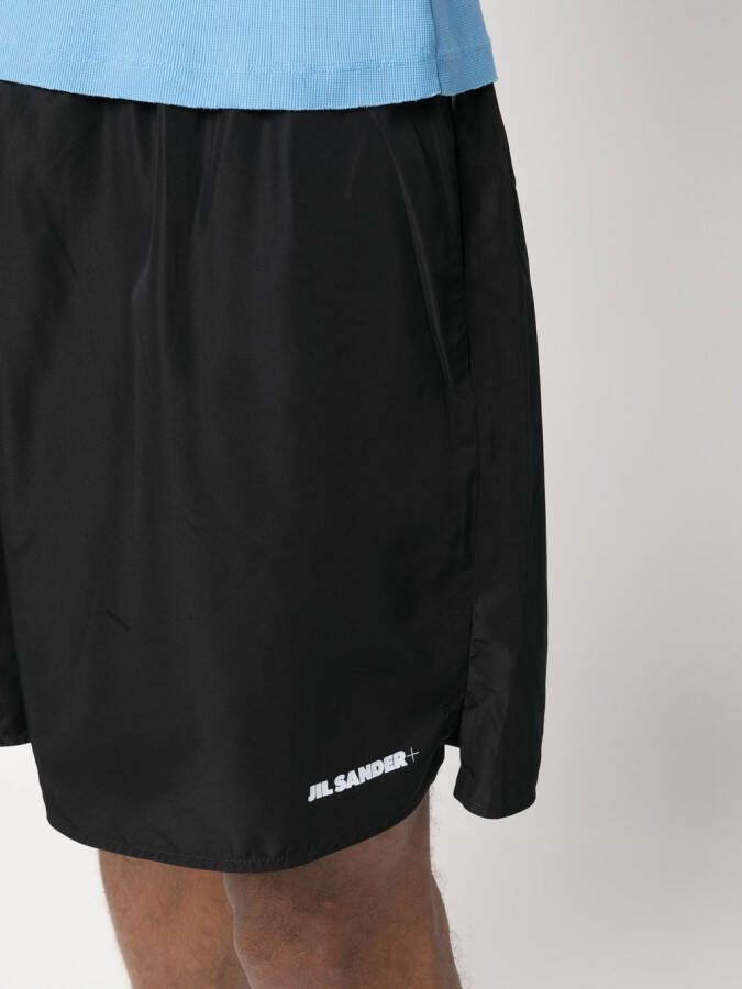 Jil Sander Shorts met elastische taille Zwart