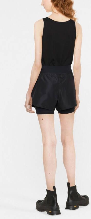 Jil Sander Shorts met logoprint Zwart