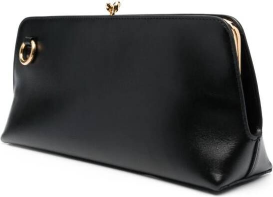 Jil Sander small Goji leather shoulder bag Zwart