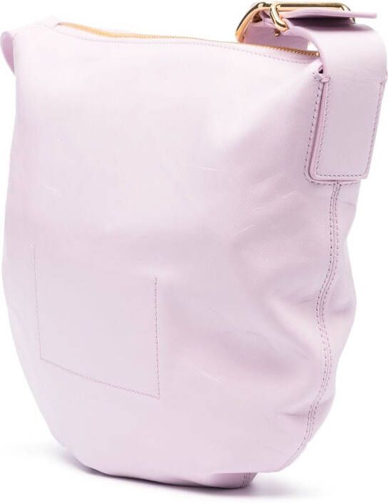 Jil Sander Leren schoudertas Roze
