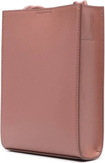 Jil Sander Tangle leren crossbodytas Roze
