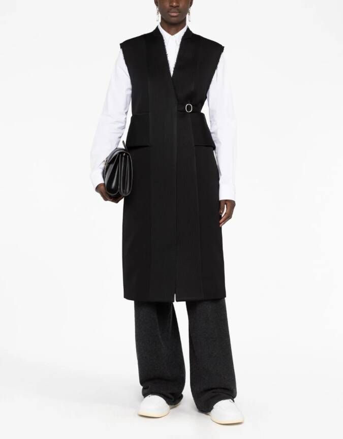 Jil Sander Spencer met ceintuur Zwart