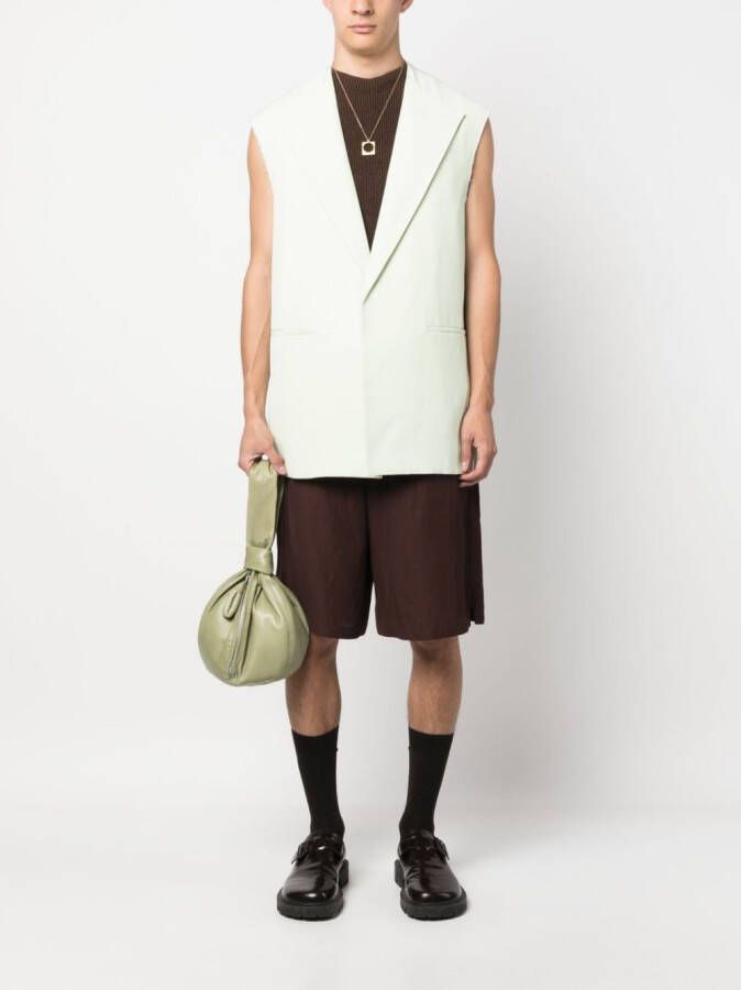 Jil Sander Spencer met enkele rij knopen Groen