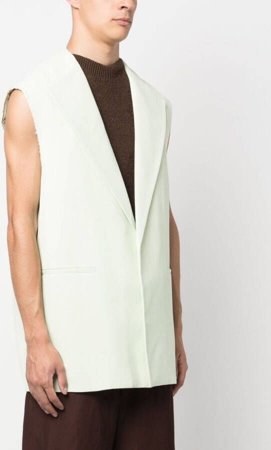 Jil Sander Spencer met enkele rij knopen Groen