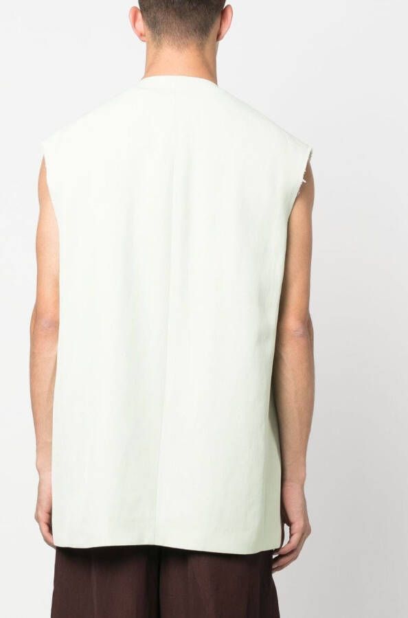 Jil Sander Spencer met enkele rij knopen Groen
