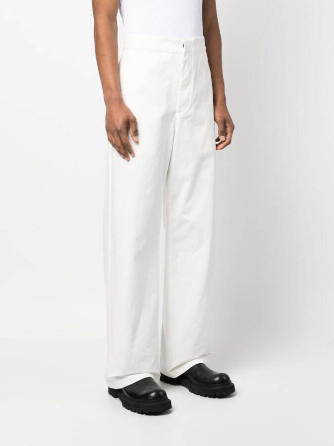 Jil Sander Straight broek Wit