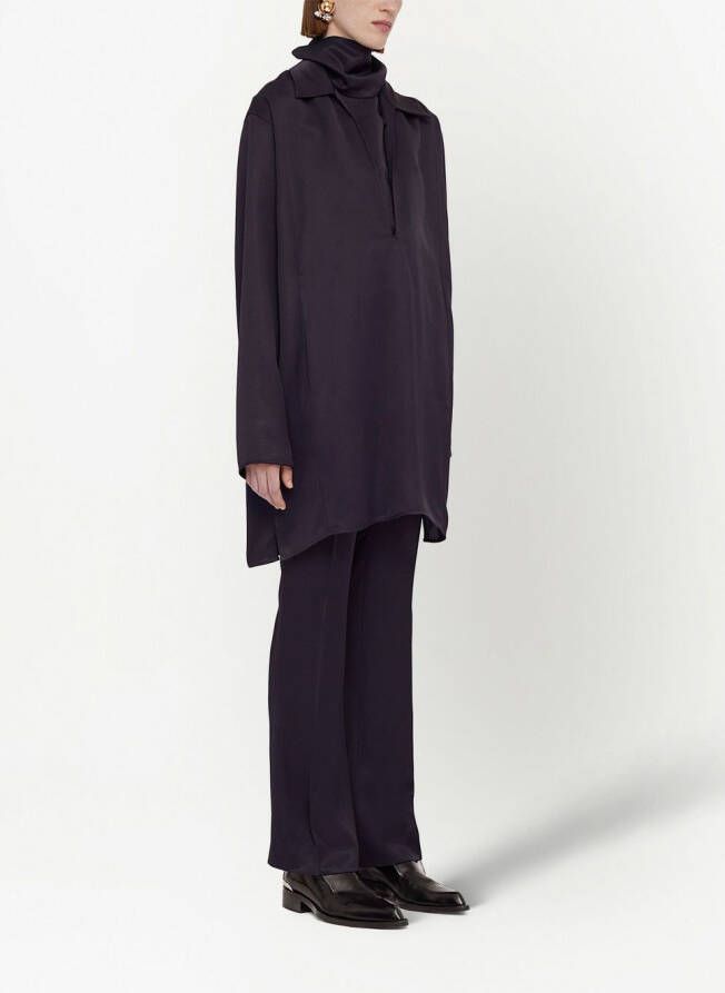 Jil Sander High waist broek Zwart
