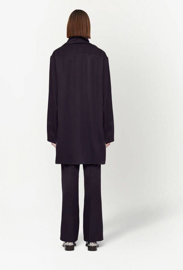 Jil Sander High waist broek Zwart