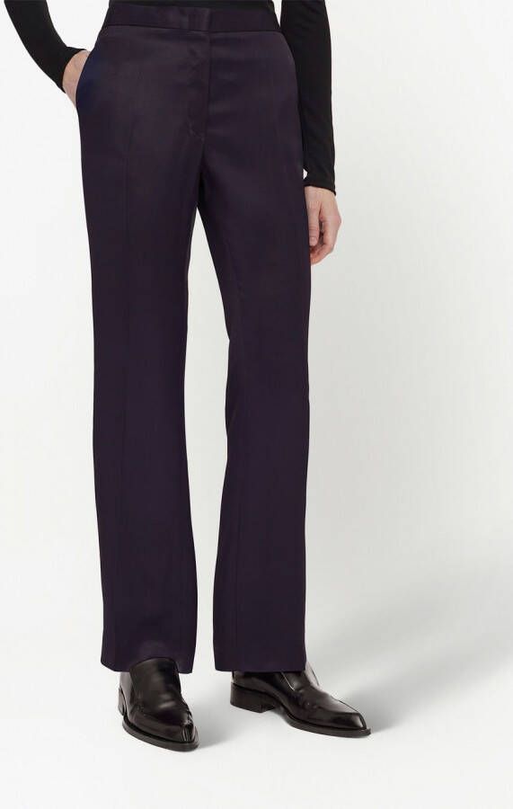 Jil Sander High waist broek Zwart