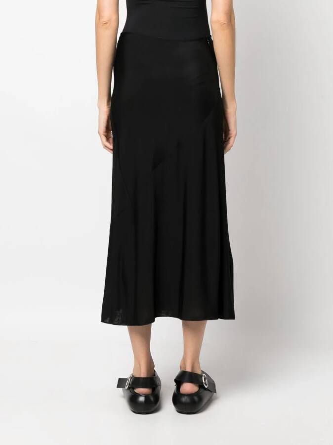 Jil Sander Straight midi-rok Zwart