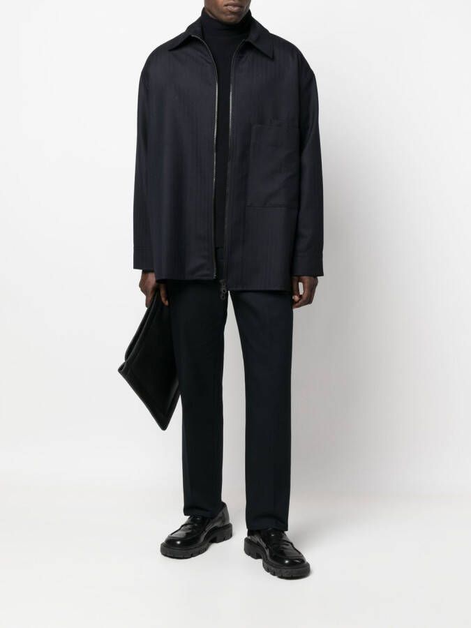 Jil Sander Straight pantalon Blauw