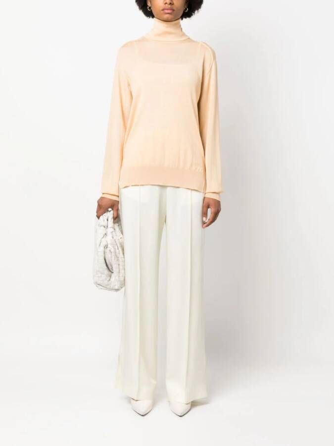 Jil Sander Straight plooibroek Beige