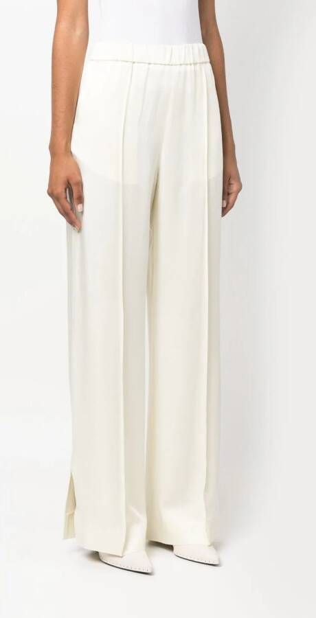 Jil Sander Straight plooibroek Beige