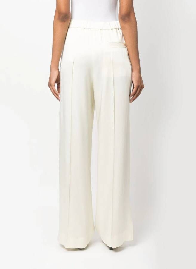 Jil Sander Straight plooibroek Beige