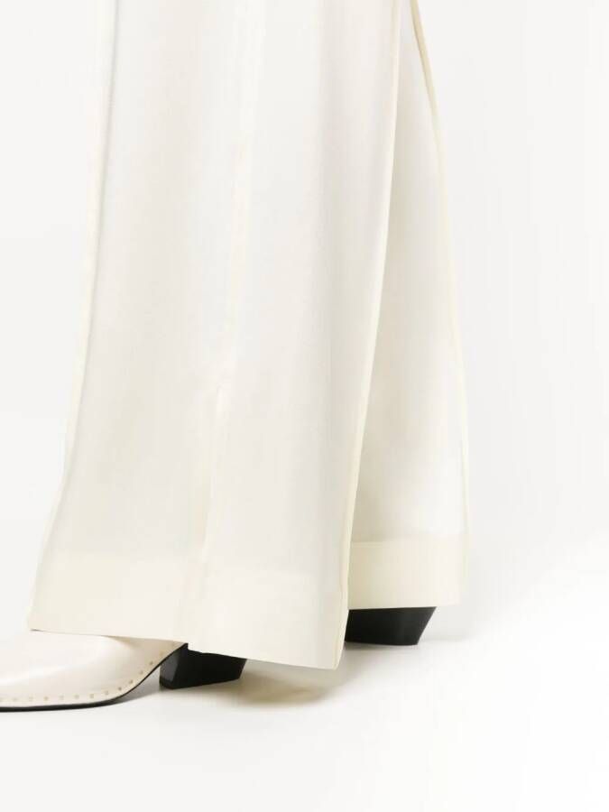 Jil Sander Straight plooibroek Beige
