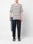Jil Sander Gestreept T-shirt Beige - Thumbnail 2