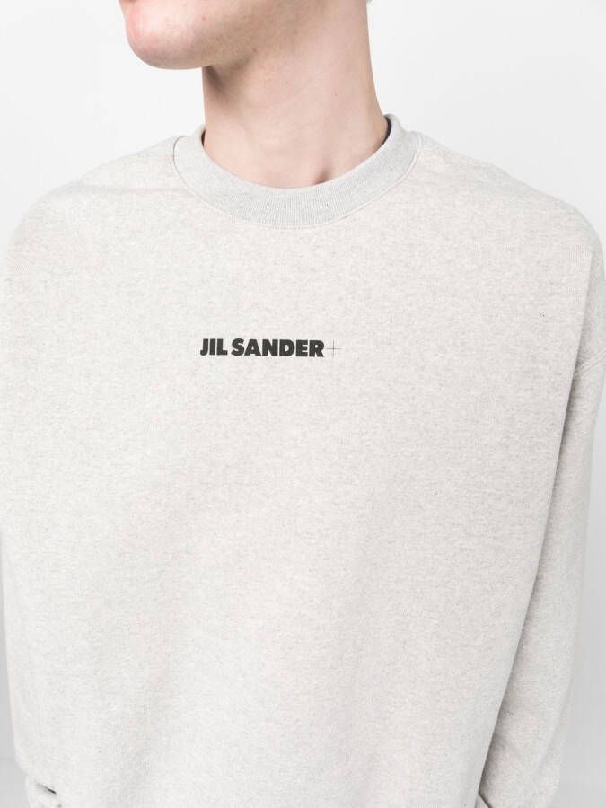 Jil Sander Sweater met logoprint Grijs