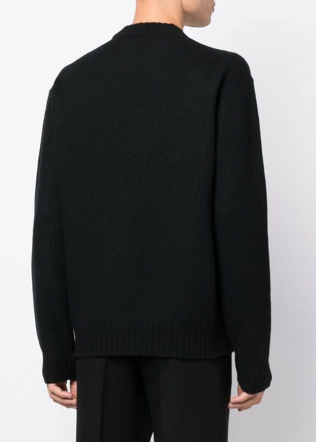 Jil Sander Sweater met ronde hals Zwart