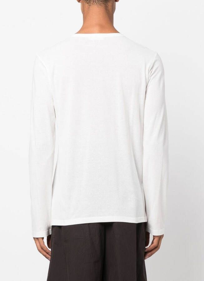 Jil Sander T-shirt met lange mouwen Wit
