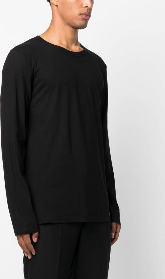 Jil Sander T-shirt met lange mouwen Zwart