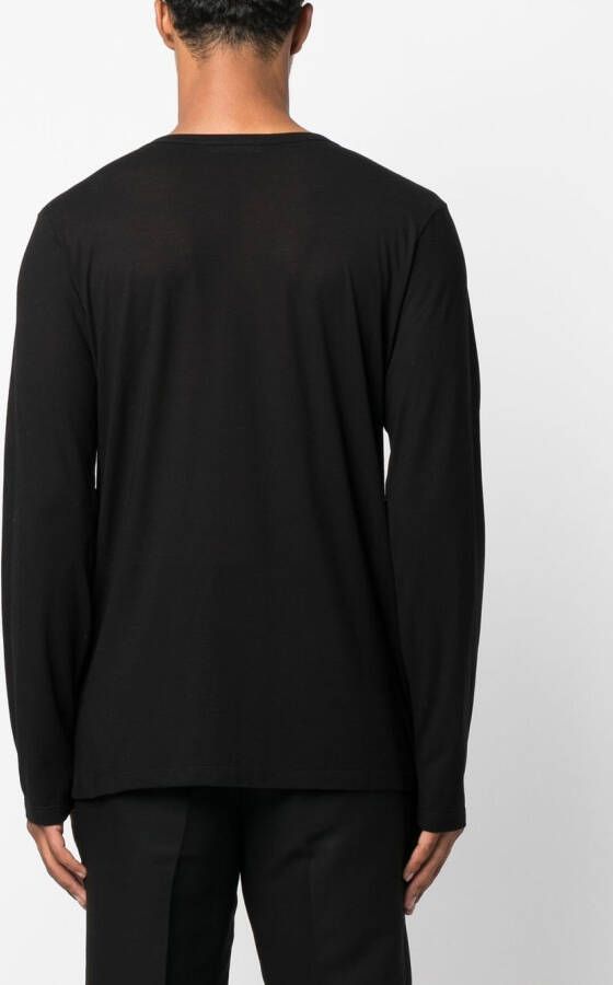 Jil Sander T-shirt met lange mouwen Zwart