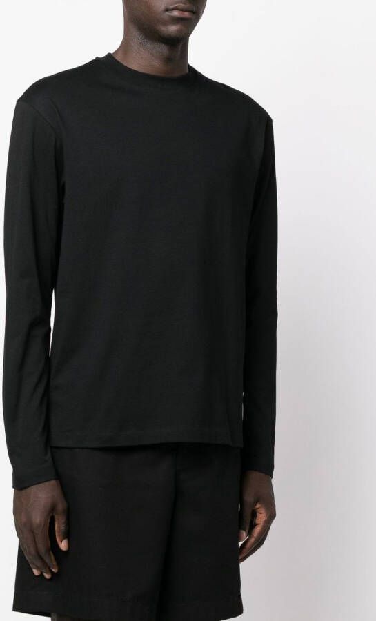 Jil Sander Drie T-shirts met logopatch Zwart
