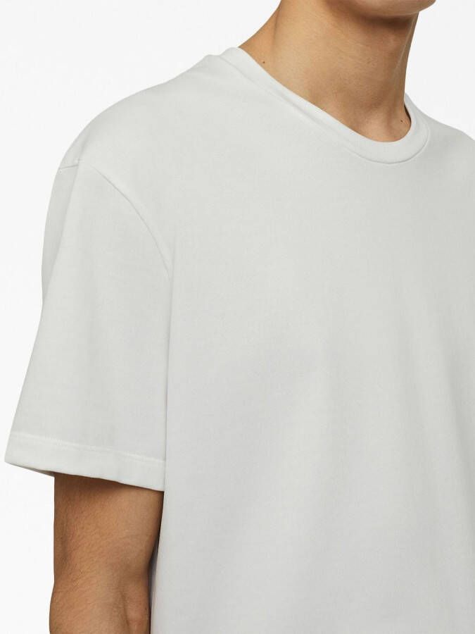 Jil Sander T-shirt met logoplakkaat Wit