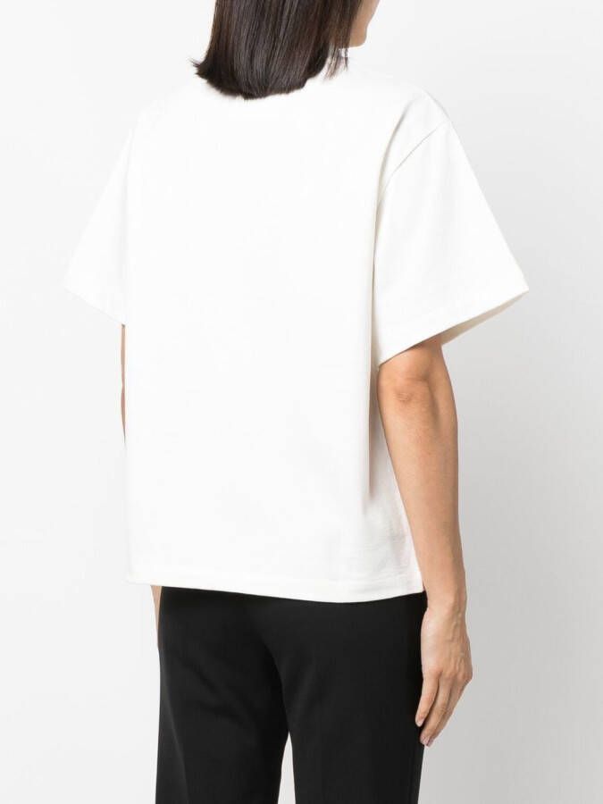 Jil Sander T-shirt met logoprint Wit