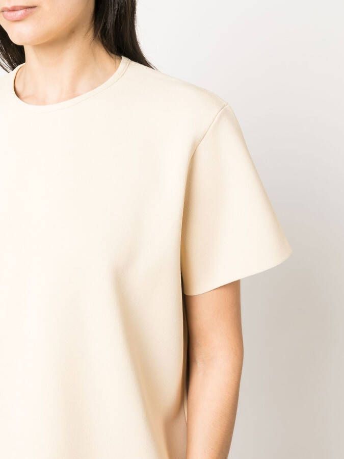 Jil Sander T-shirt met ronde hals Beige