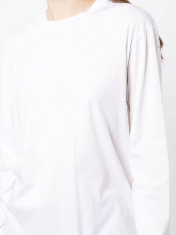 Jil Sander T-shirt met ronde hals Wit