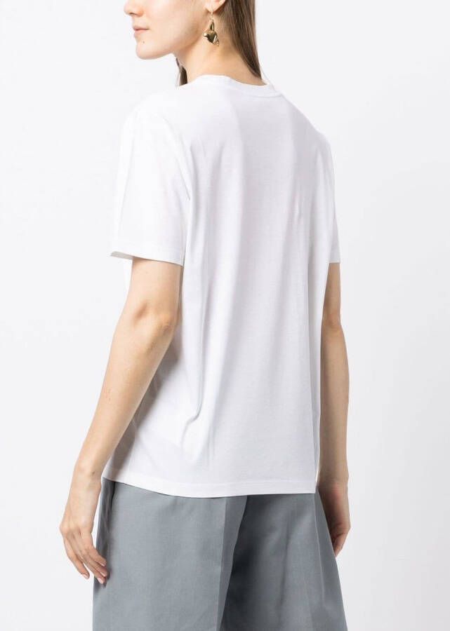 Jil Sander T-shirt met ronde hals Wit