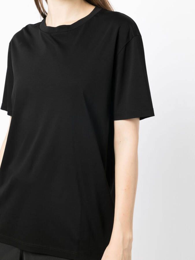 Jil Sander T-shirt met ronde hals Zwart