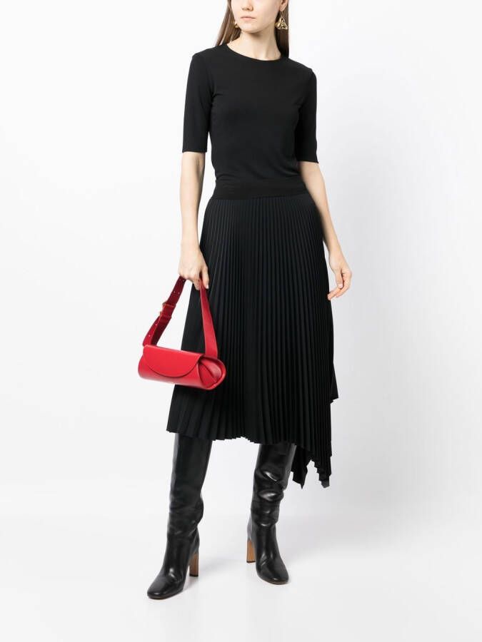 Jil Sander T-shirt met ronde hals Zwart